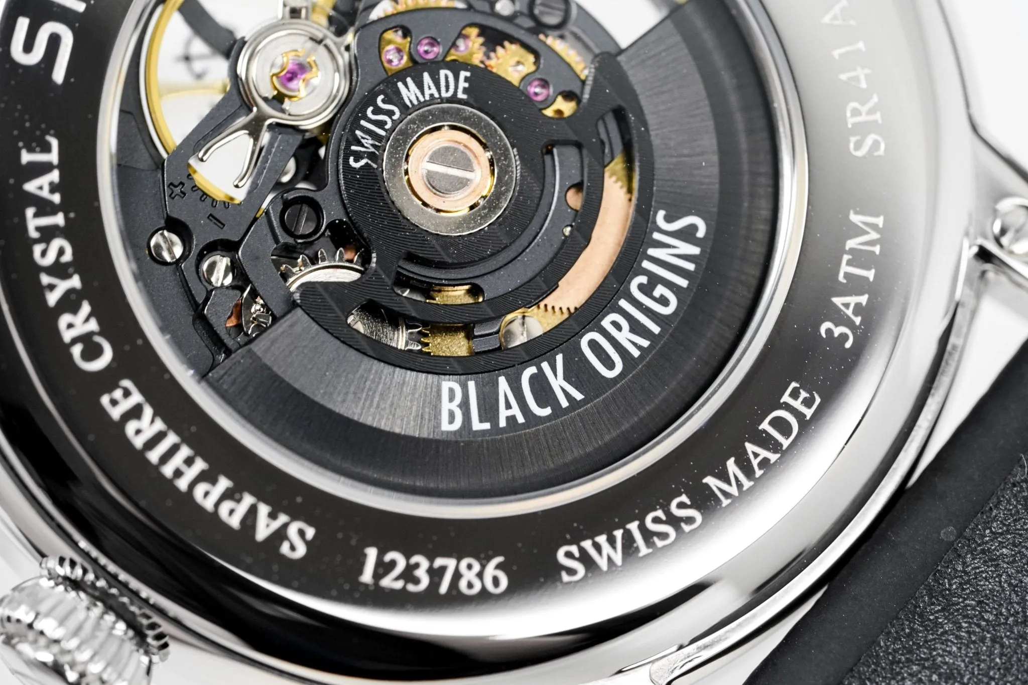 Silvana Men's Watch Black Origins Silver Rubber SR41ASS63RN