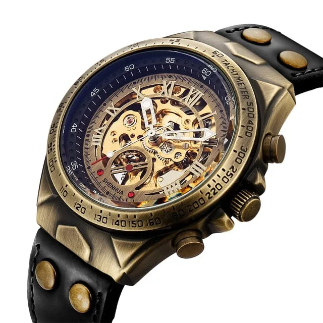 Skeleton Steampunk Retro Mechanical Watch