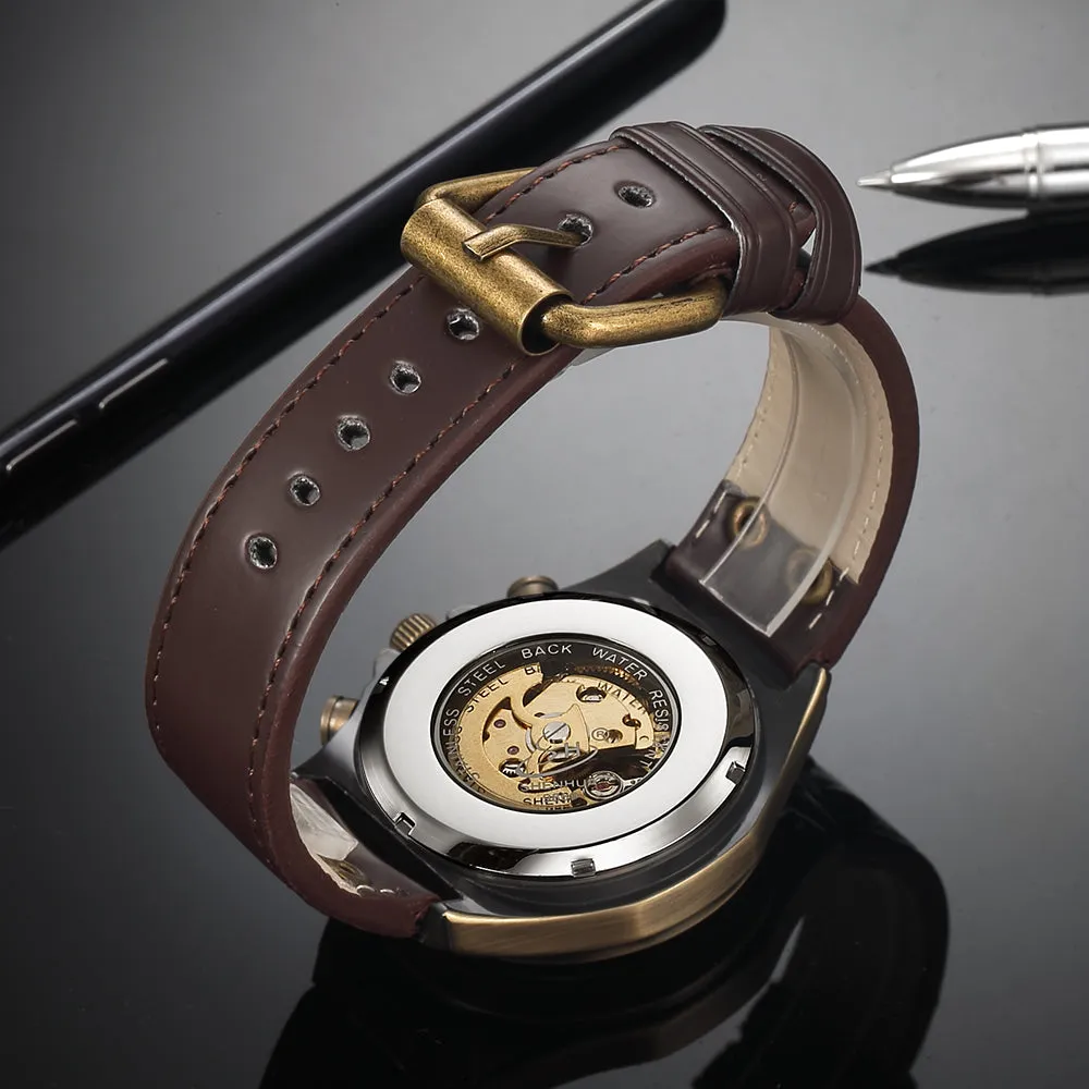 Skeleton Steampunk Retro Mechanical Watch