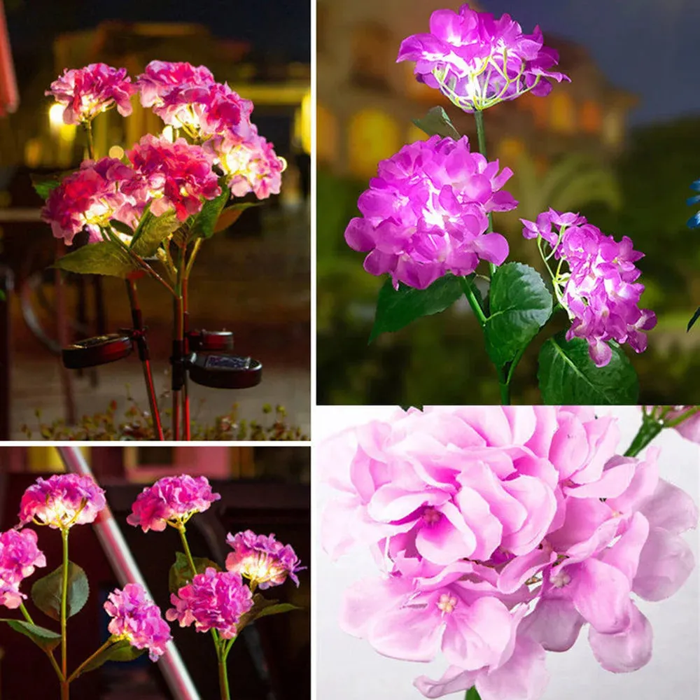 Solar Hydrangea Flower Lamp