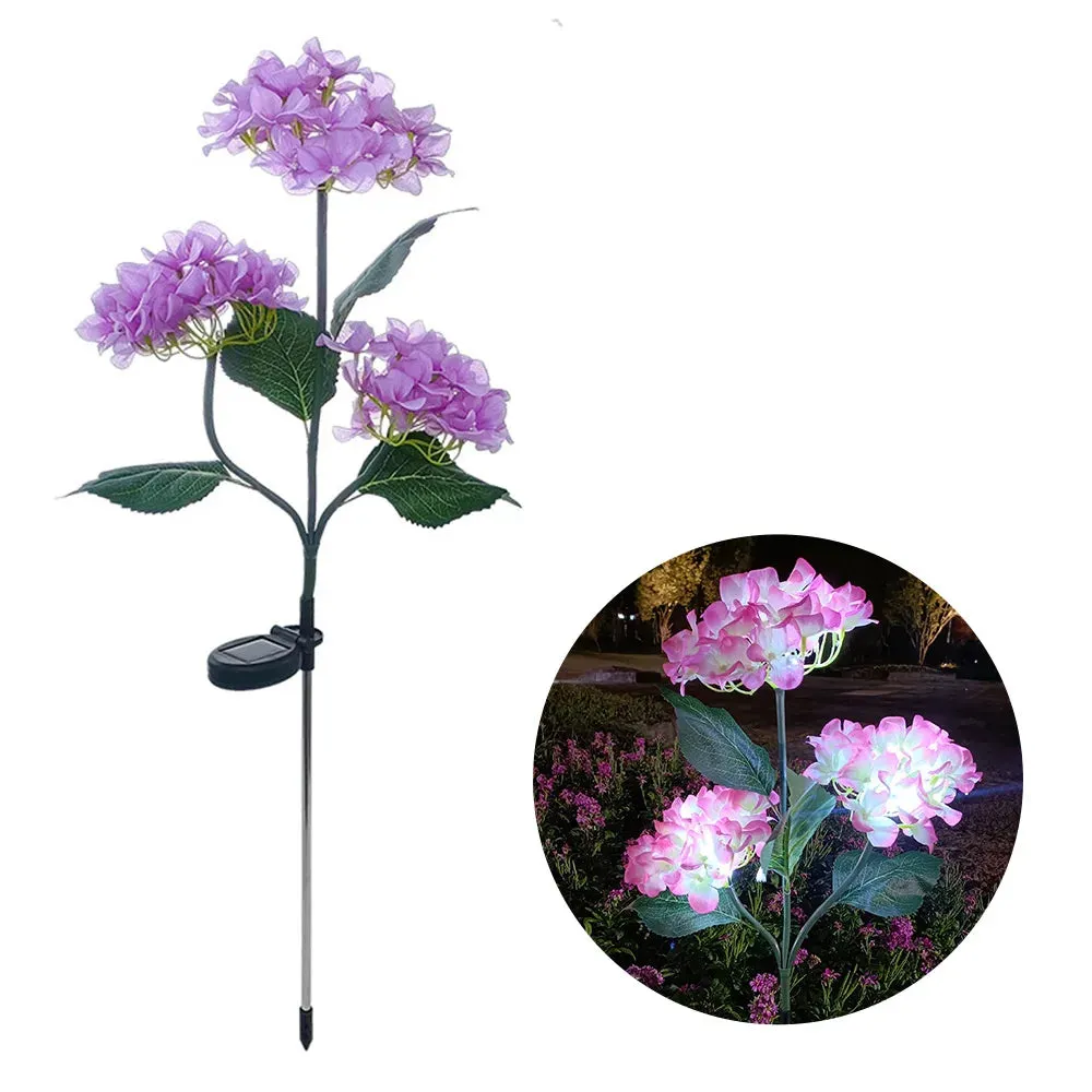 Solar Hydrangea Flower Lamp