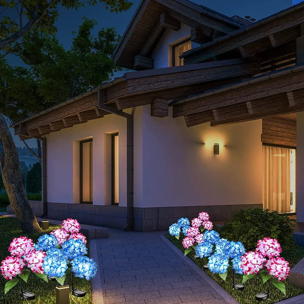 Solar Hydrangea Flower Lamp