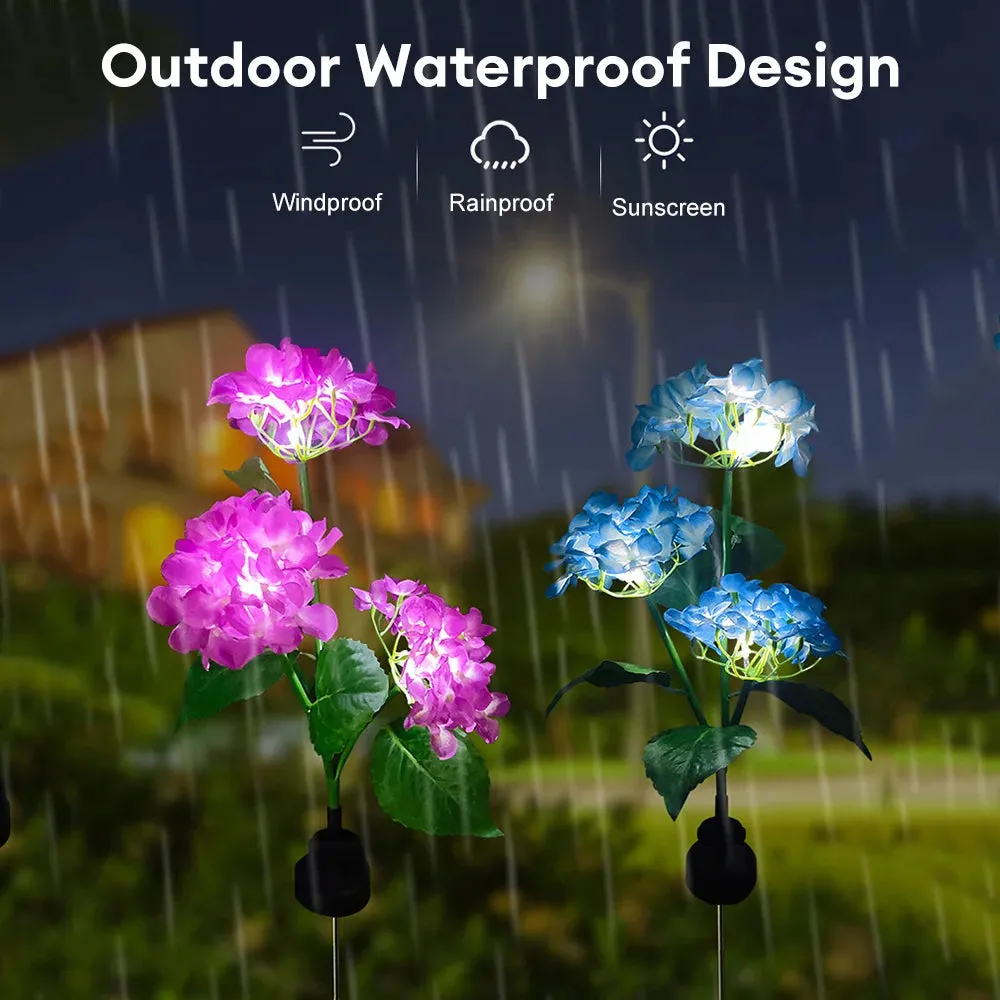 Solar Hydrangea Flower Lamp