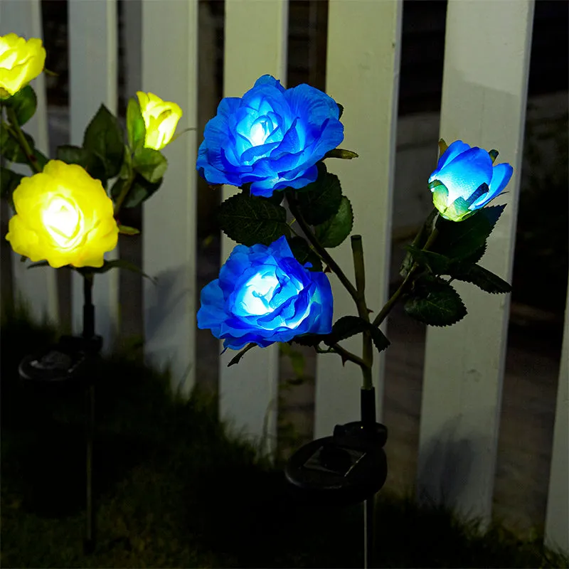 Solar Powered LED Rose Stake