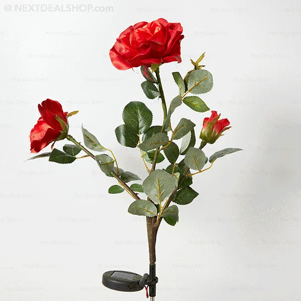 Solar Powered LED Rose Stake
