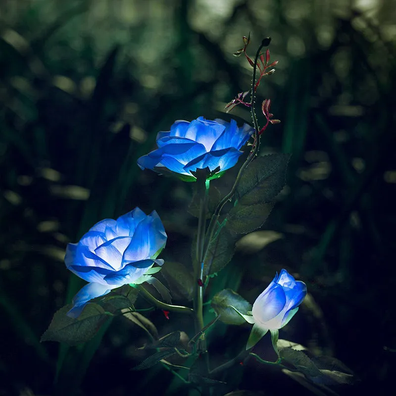 Solar Powered LED Rose Stake