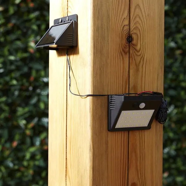 Solar-Powered Motion Sensor Security Light - No Wiring Needed, Easy Installations