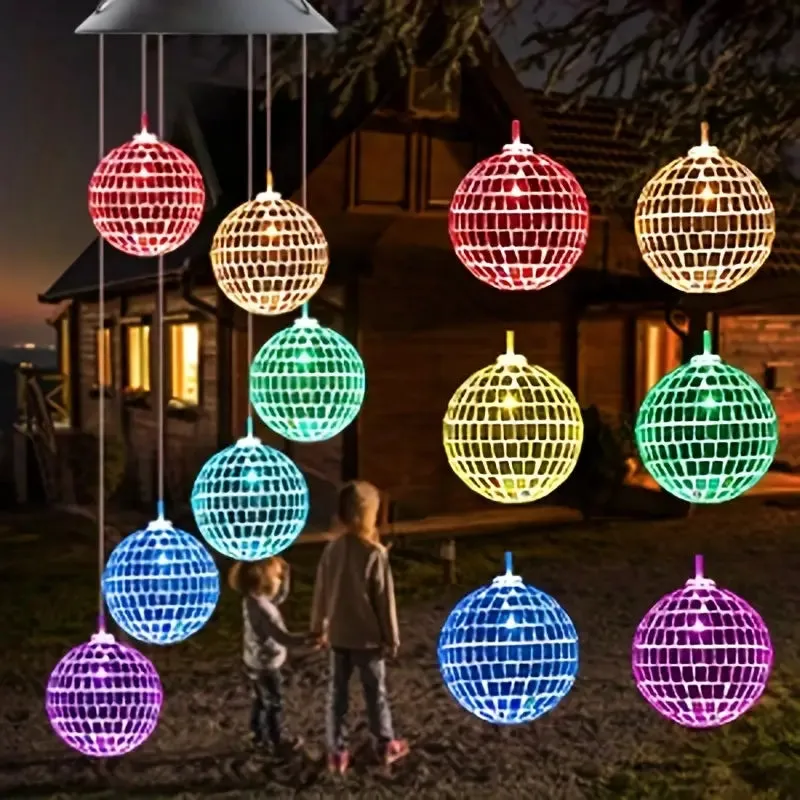 Solar Wind Chimes Light - Mobile Hanging LED Light, Color Changing Wind Chime