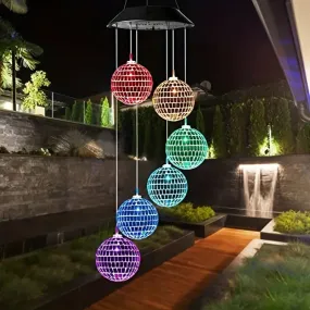 Solar Wind Chimes Light - Mobile Hanging LED Light, Color Changing Wind Chime