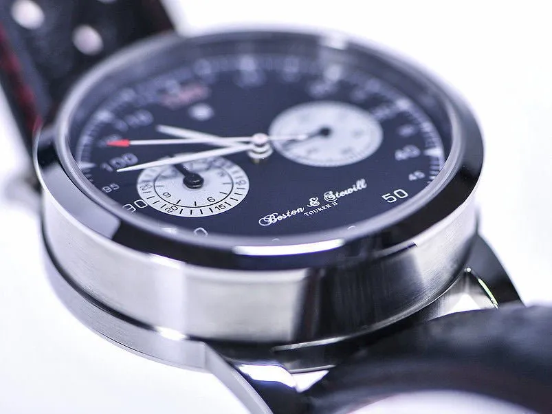 Sold!!! Boston & Stewill Tourer II British Racing Black Dial BullHead Limited Edition