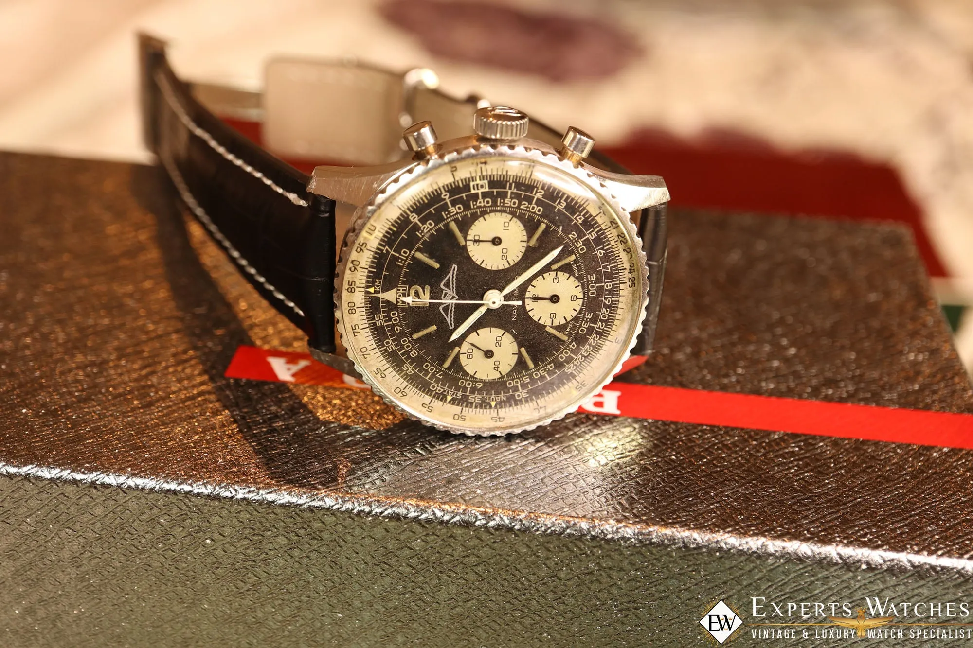 Sold!!! Vintage Serviced 1967 Breitling 806  Navitimer Watch AOPA Panda Dial Pilot CPO