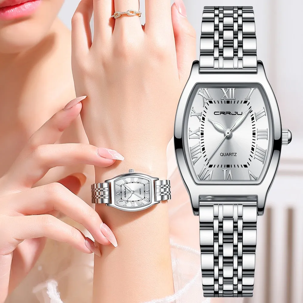 Square Steel Dress Watch for Women