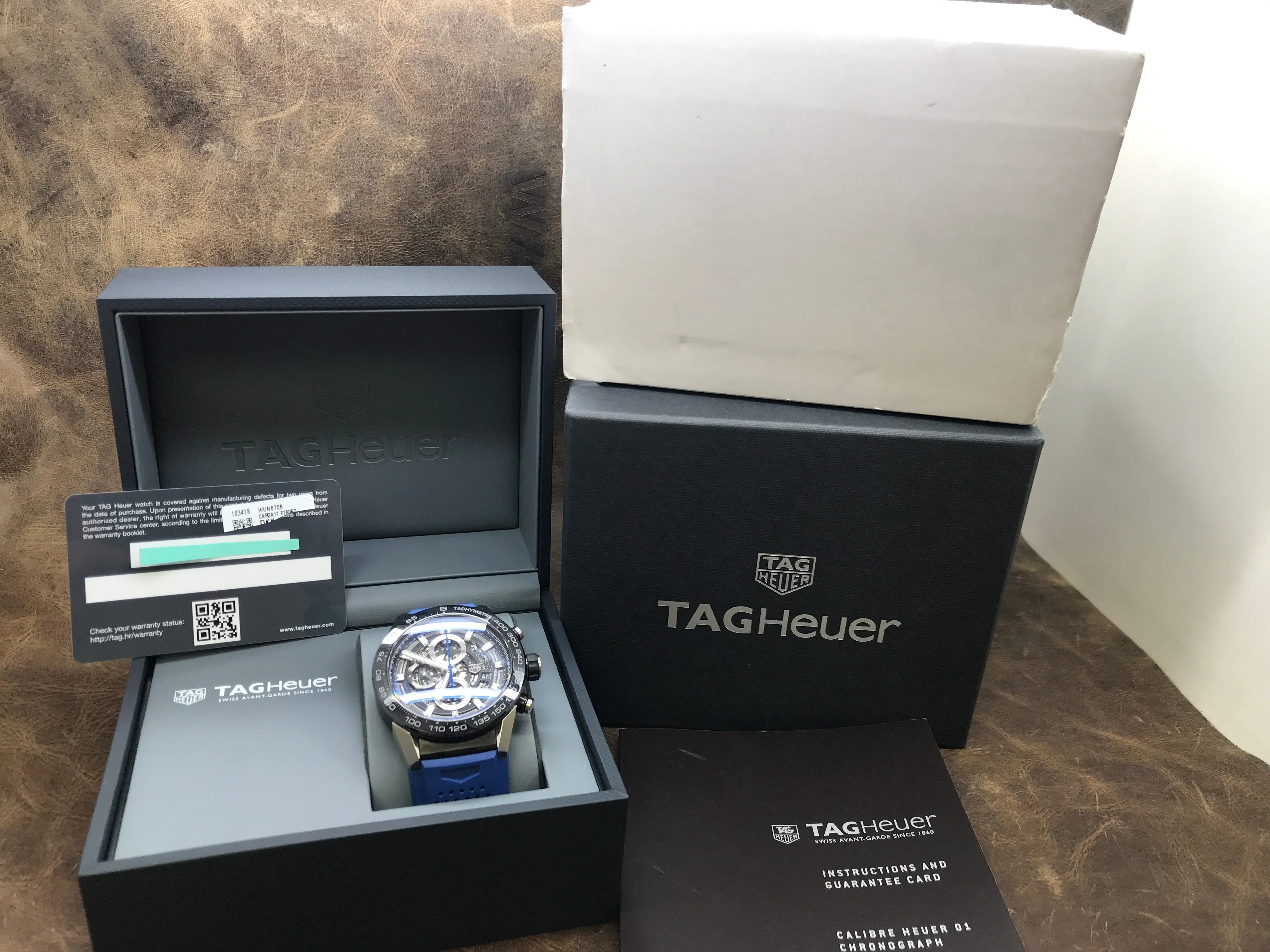 TAG Heuer Carrera Skeleton CAR2A1T.FT6052 Black Skeleton Dial Automatic Men's Watch