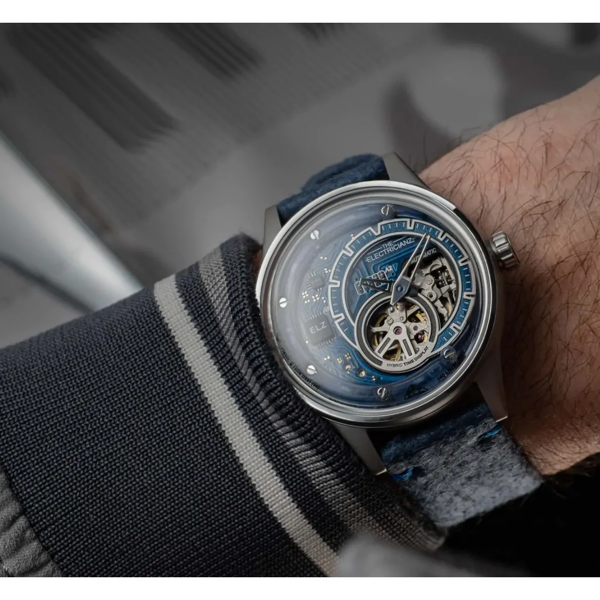 The ELECTRICIANZ Hybrid Automatic E-Blue