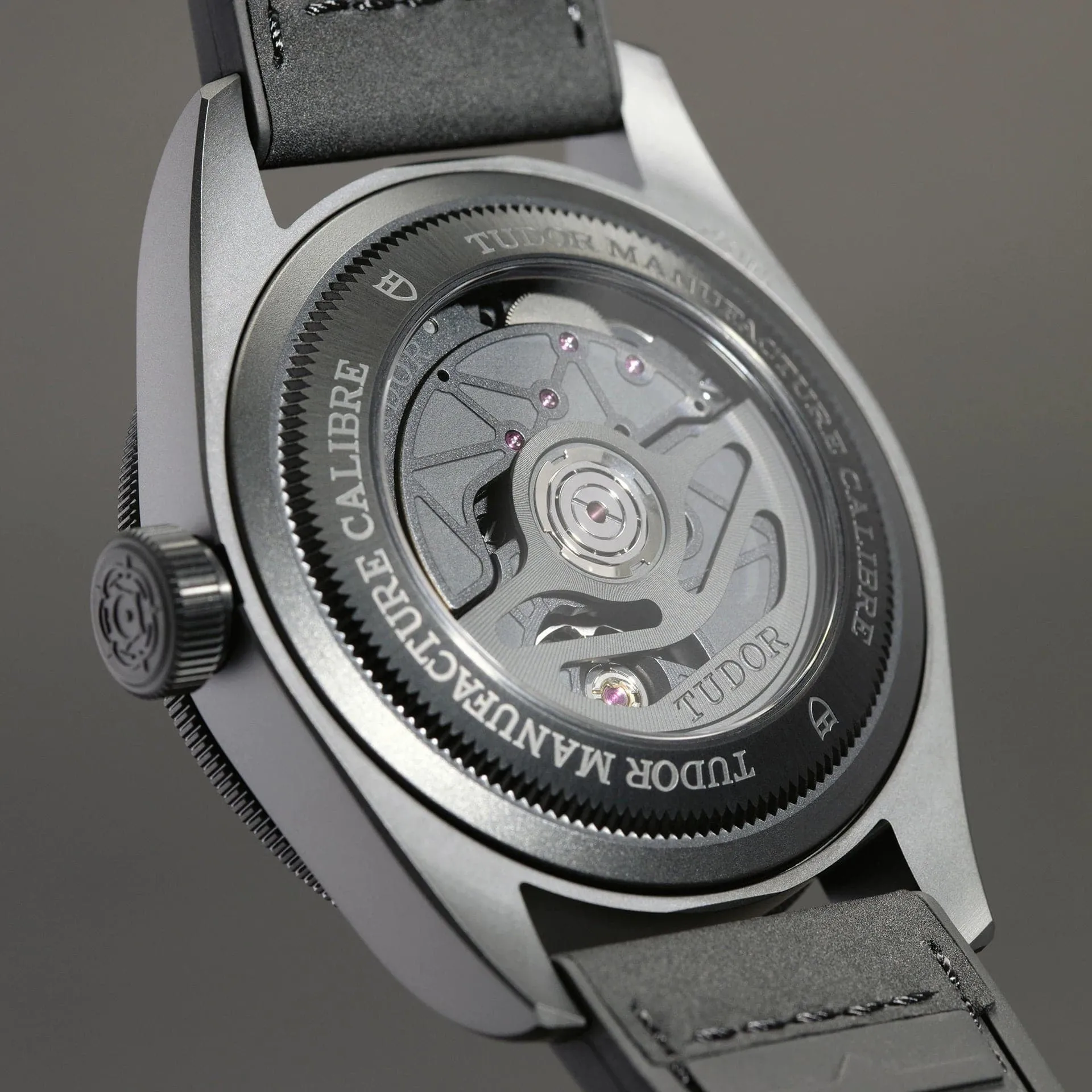 TUDOR Black Bay 41mm Ceramic Case, Black Dial, Hybrid Leather and Rubber Strap (M79210CNU-0001)