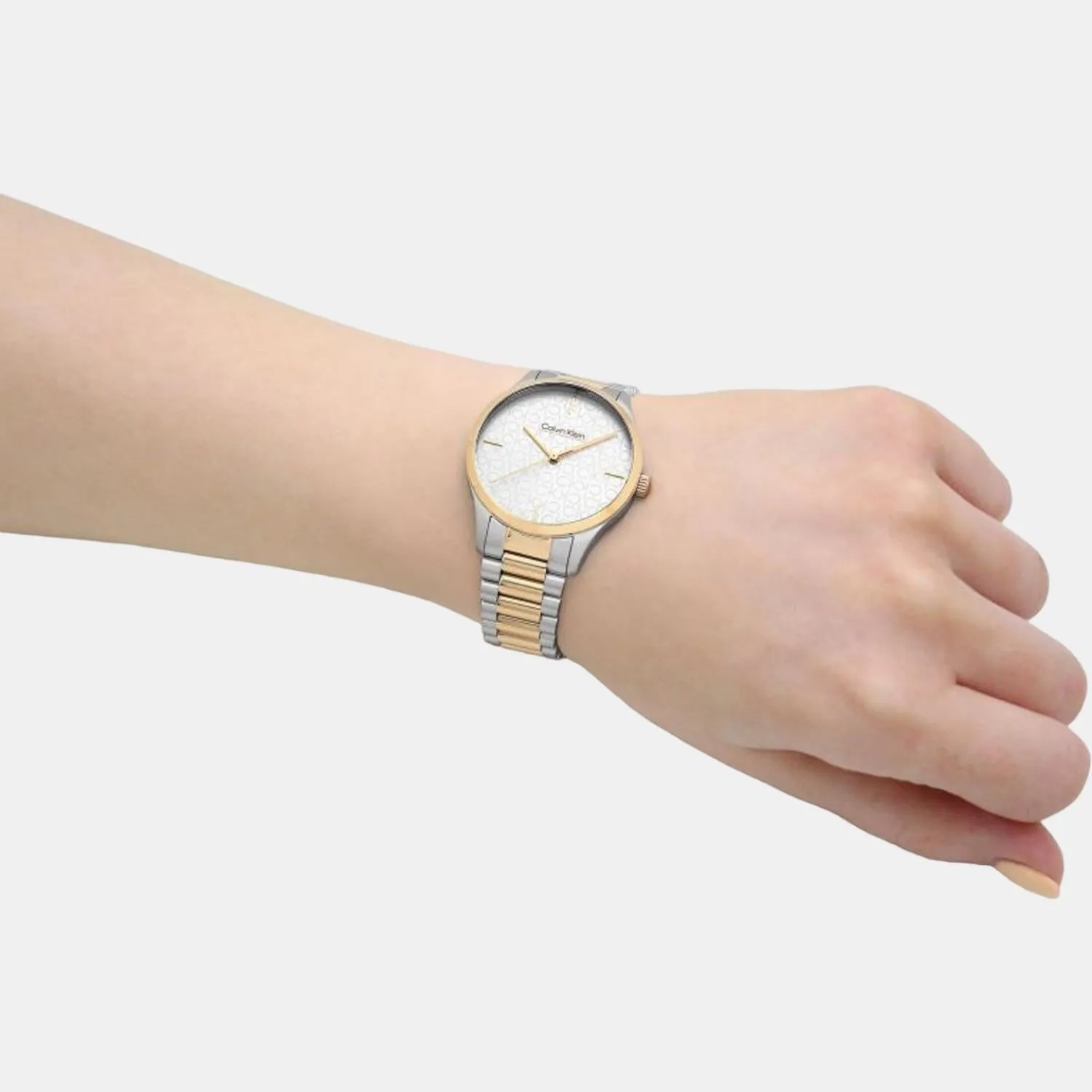 Unisex Two Tone Analog Stainless Steel Watch 25200167