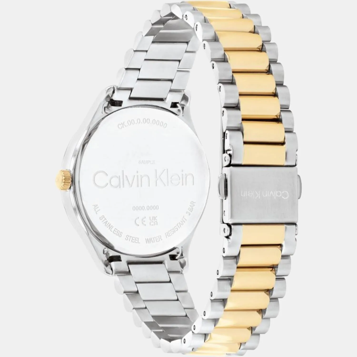 Unisex Two Tone Analog Stainless Steel Watch 25200167