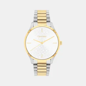 Unisex Two Tone Analog Stainless Steel Watch 25200167