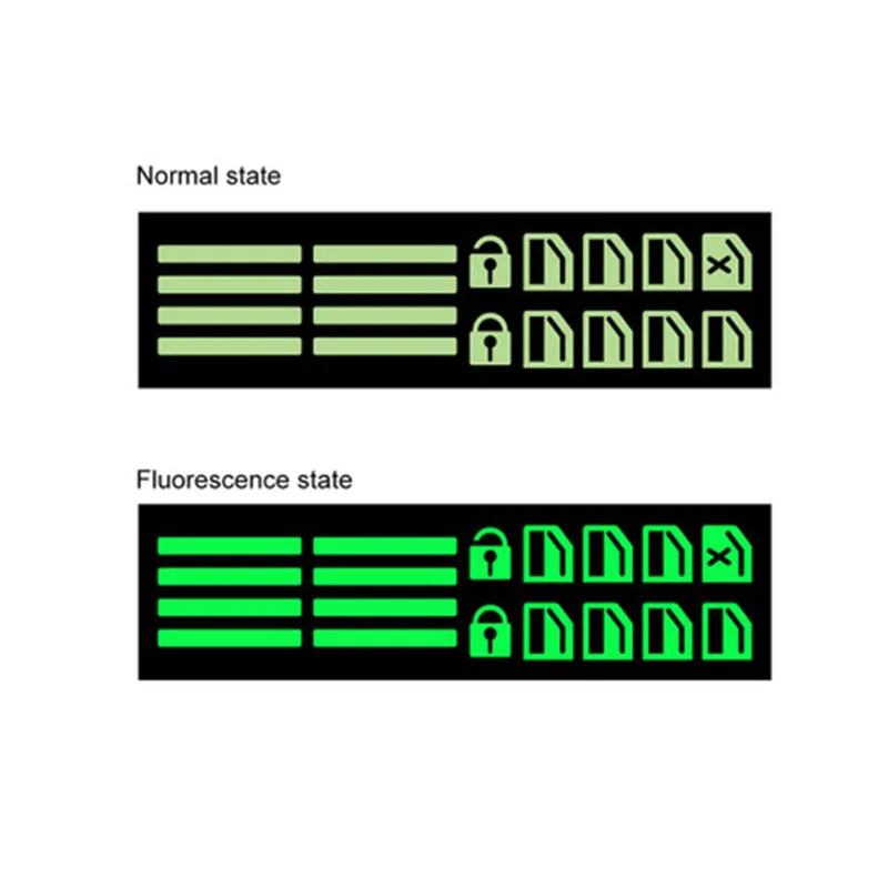 Universal Car Door Window Luminous Button Sticker Fluorescence Stickers