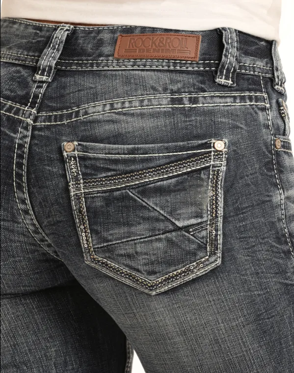W2-3427 - Rock&Roll Denim Women's Boyfriend Jean - Medium Vintage