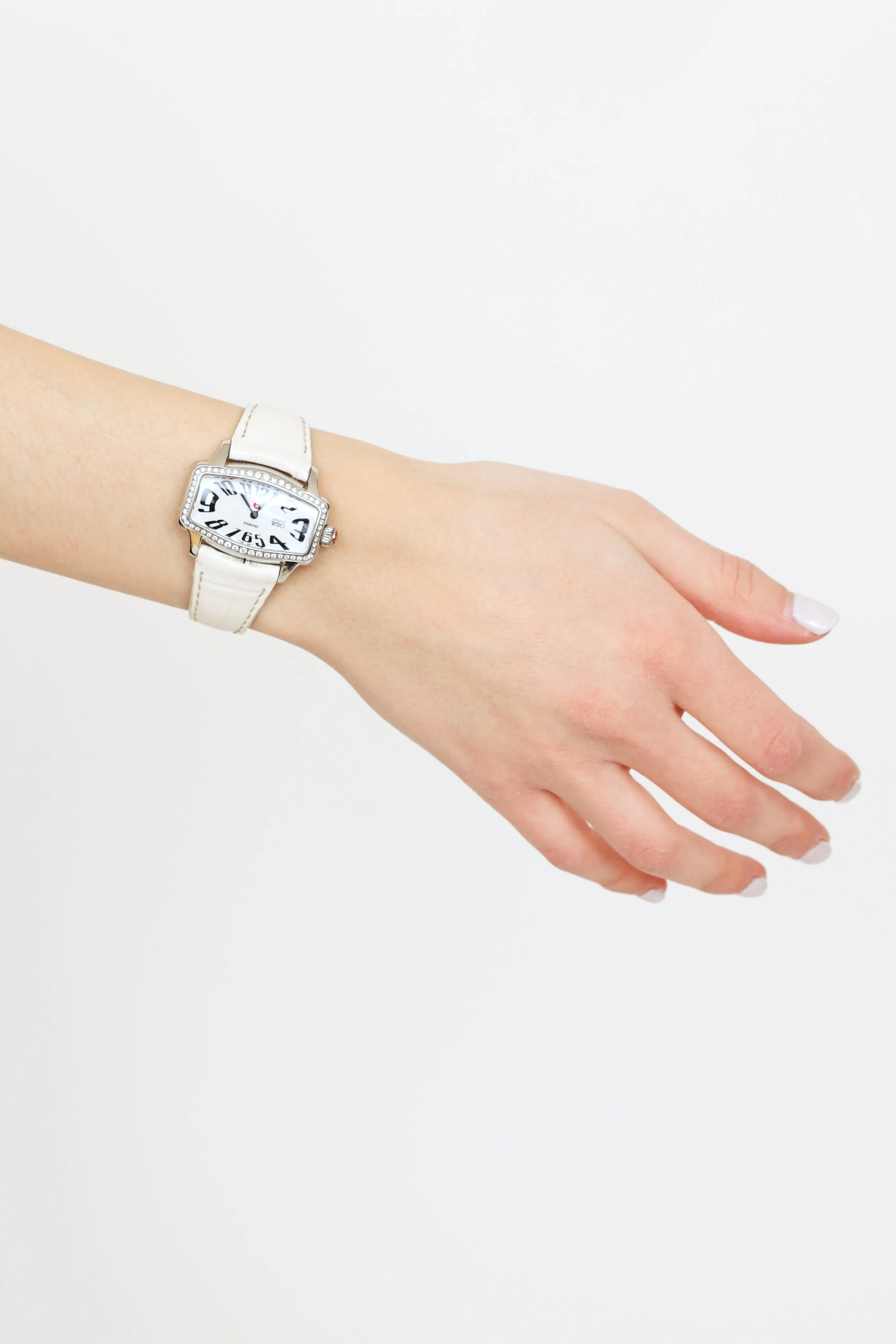 White Retro Watch