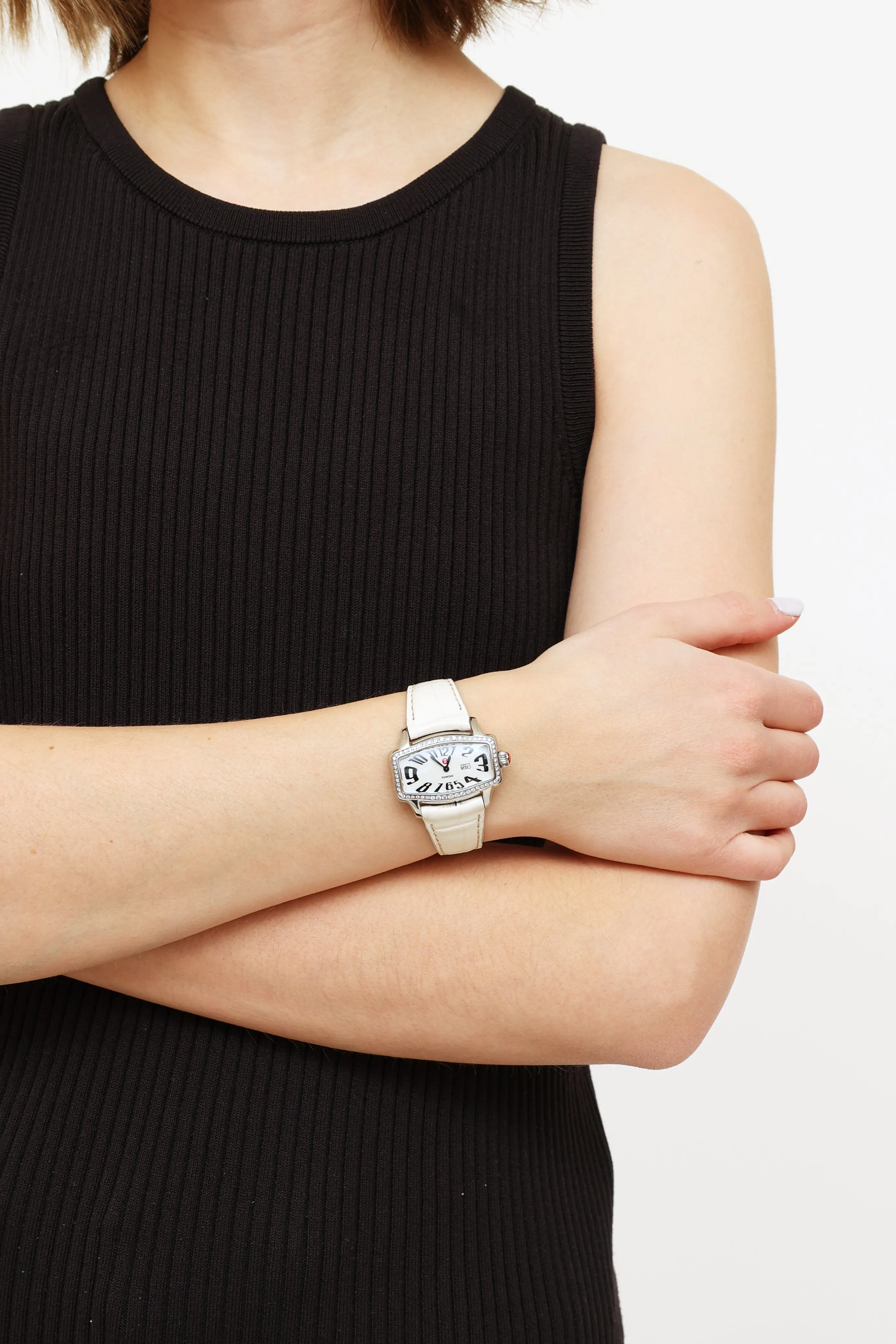 White Retro Watch
