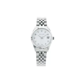 Women White 32mm Silver Watch