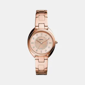 Women's Rose Gold Analog Stainless Steel Watch ES5070