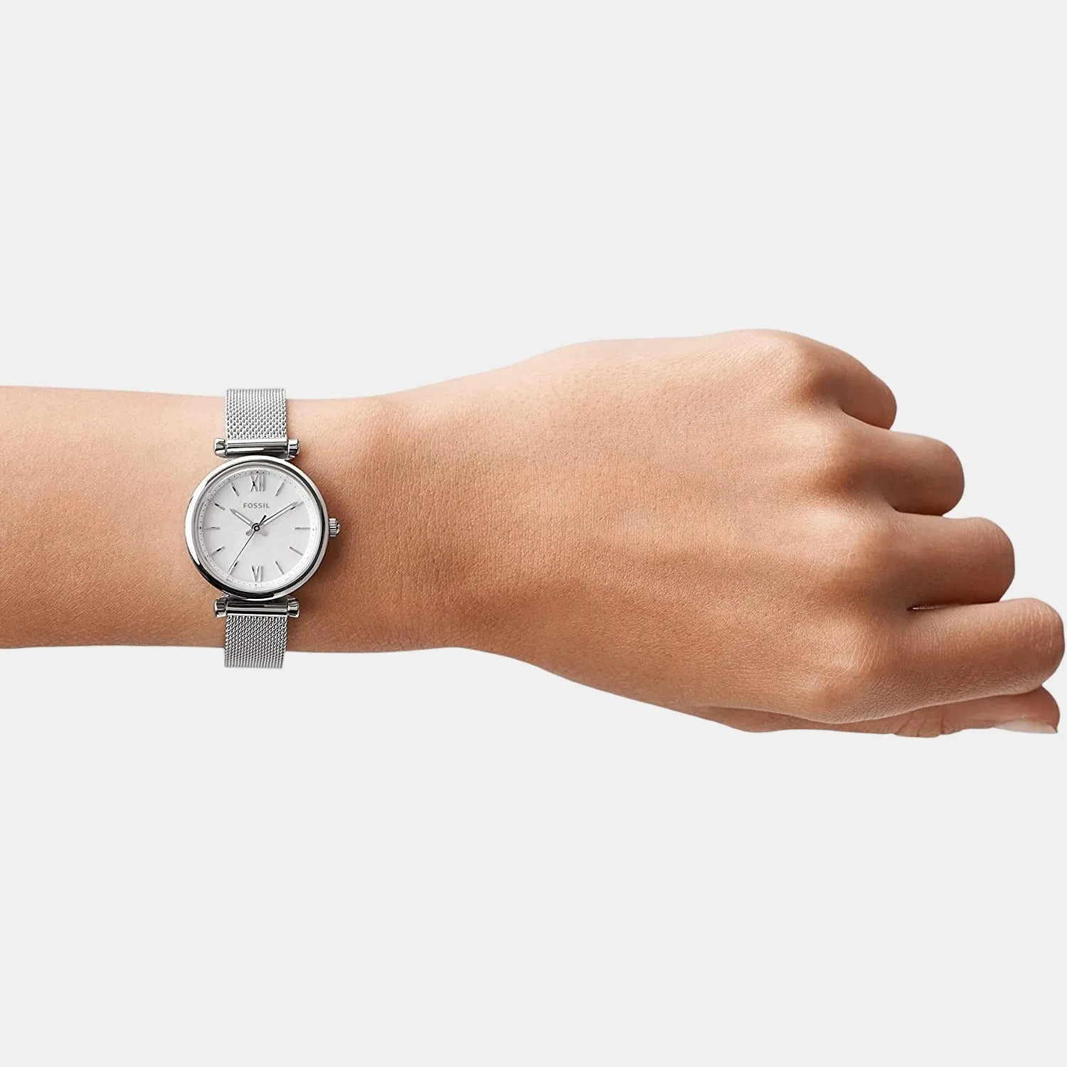 Women's White Analog Stainless Steel Watch ES4432