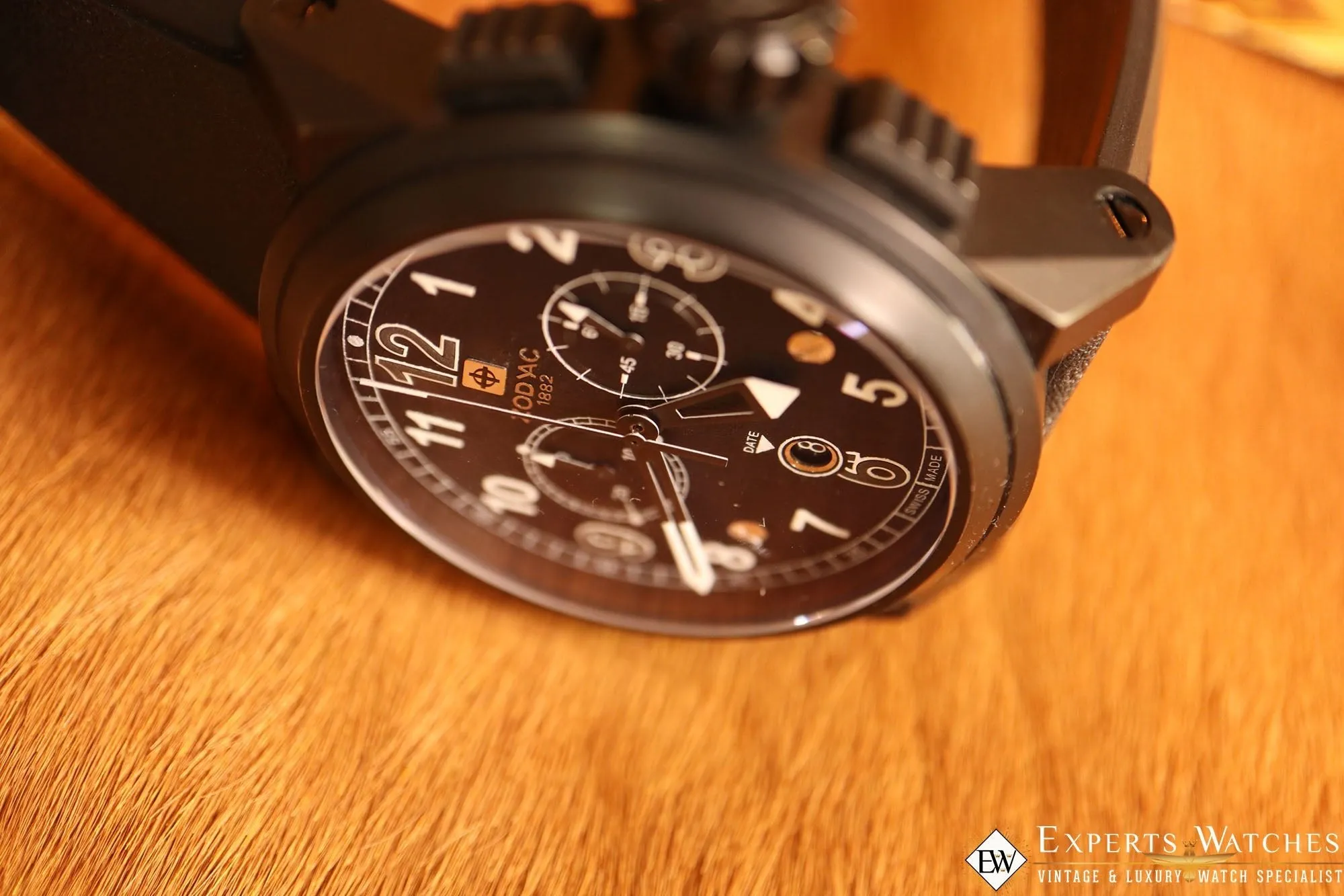 Zodiac ZMX04 Swiss Diver Watch ZO8529 Chronograph Aviation Limited Edition Black
