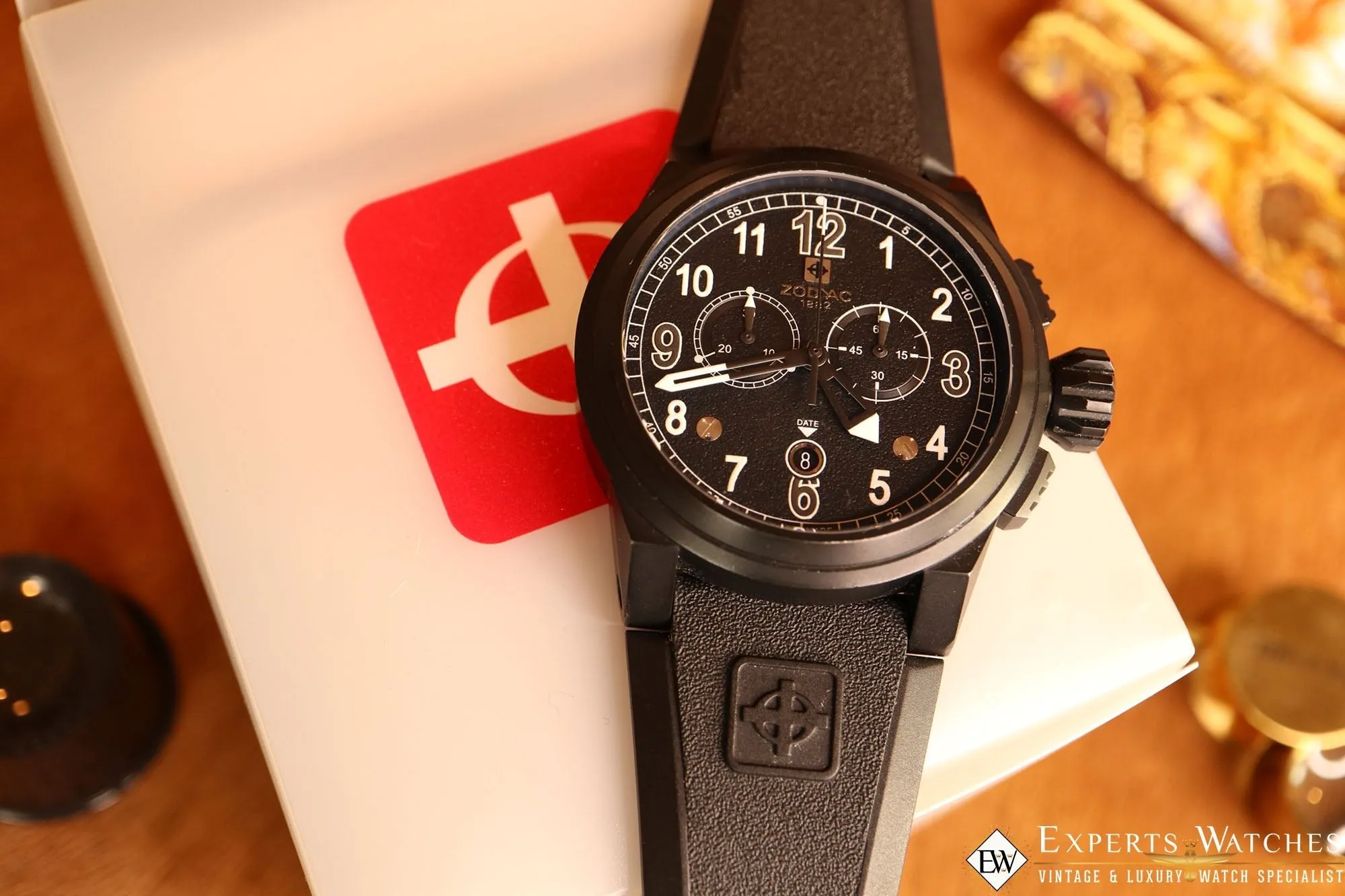 Zodiac ZMX04 Swiss Diver Watch ZO8529 Chronograph Aviation Limited Edition Black