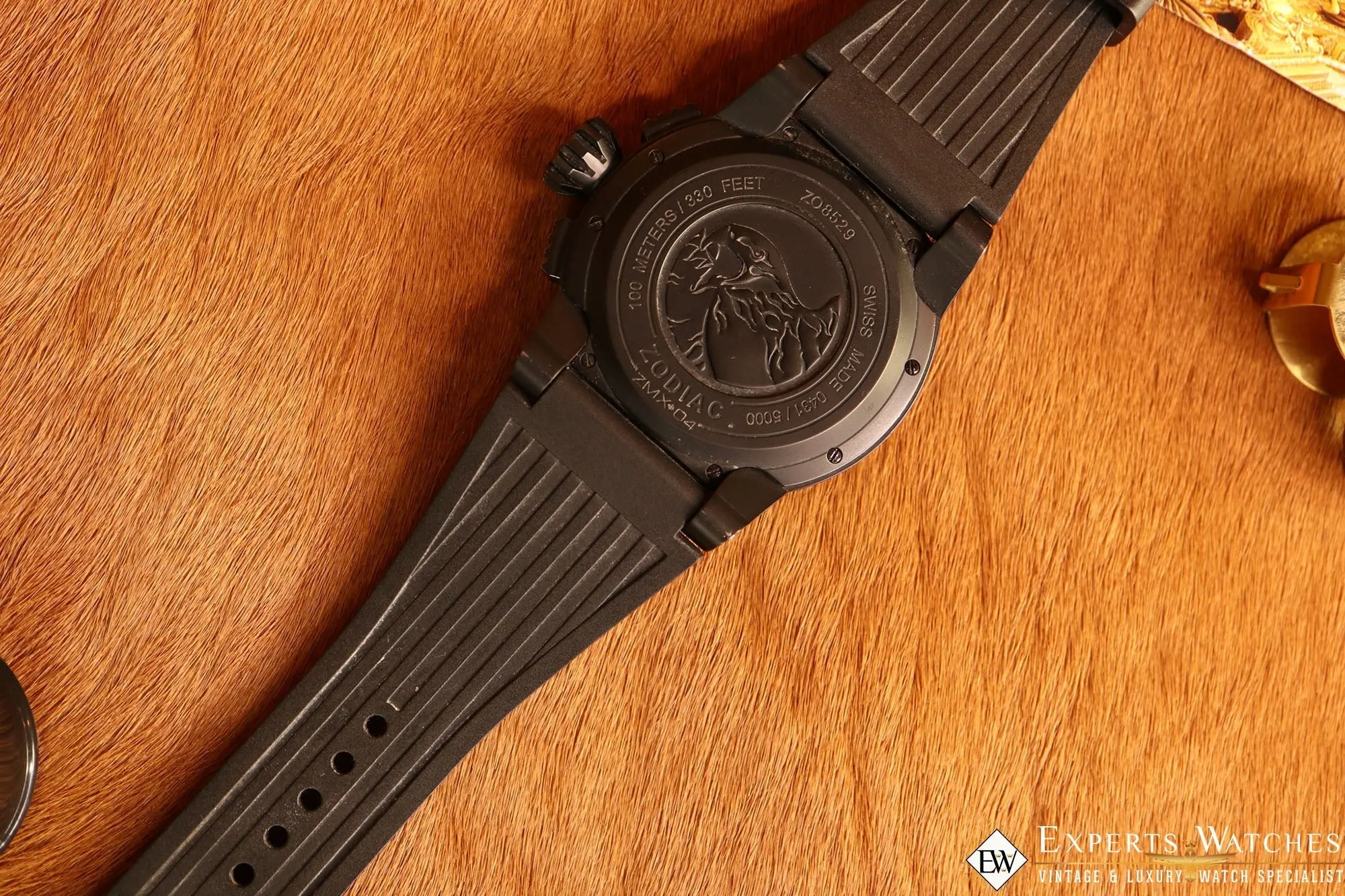 Zodiac ZMX04 Swiss Diver Watch ZO8529 Chronograph Aviation Limited Edition Black