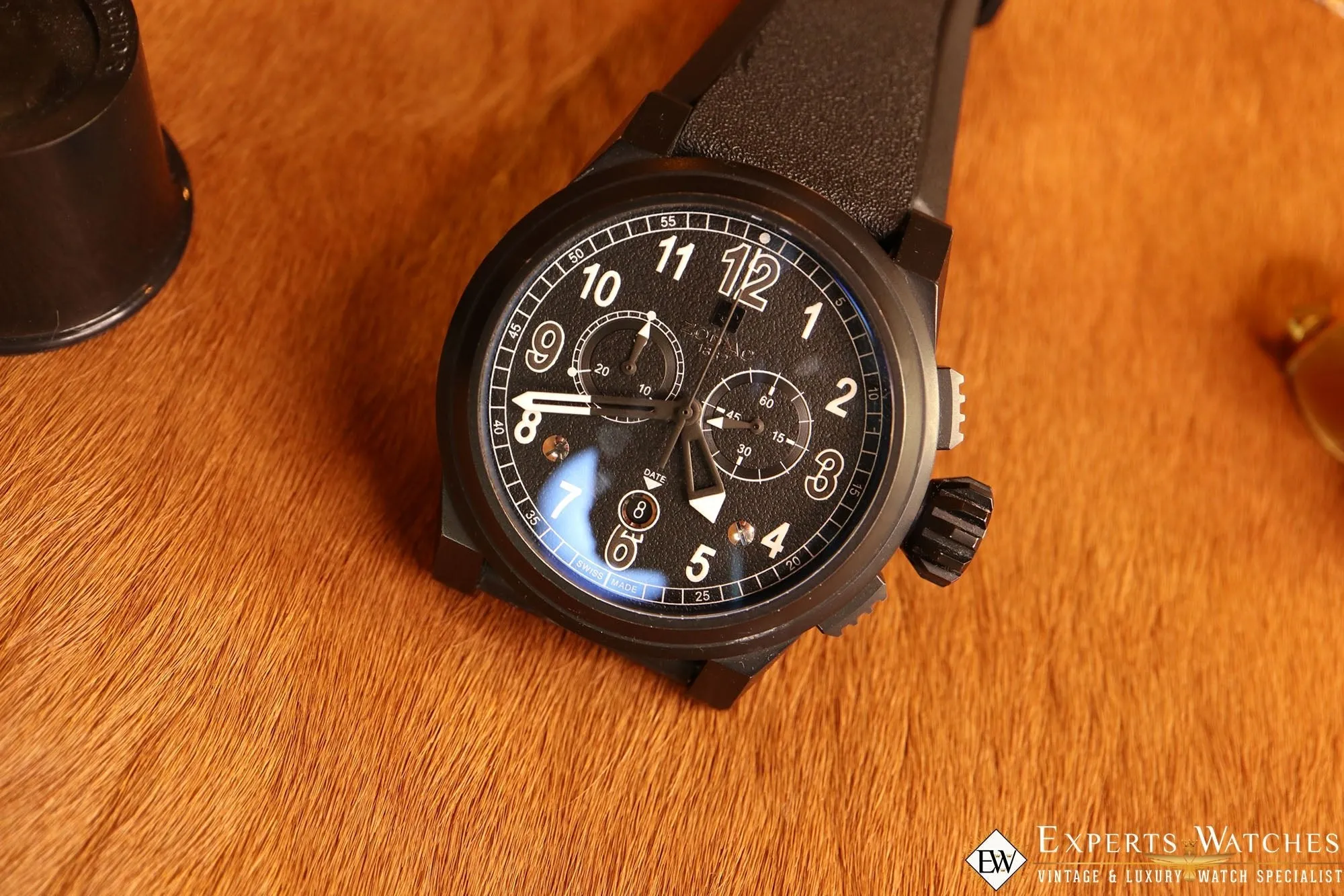 Zodiac ZMX04 Swiss Diver Watch ZO8529 Chronograph Aviation Limited Edition Black